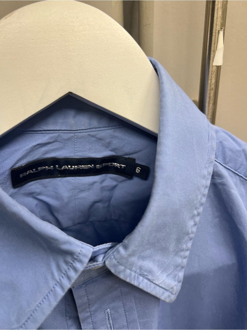 Women’s Light Blue Button-Down Dress Shirt - Picture 2 of 5